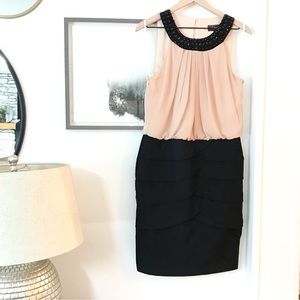 COLLECTION JEWEL COLLAR BODY CON DRESS